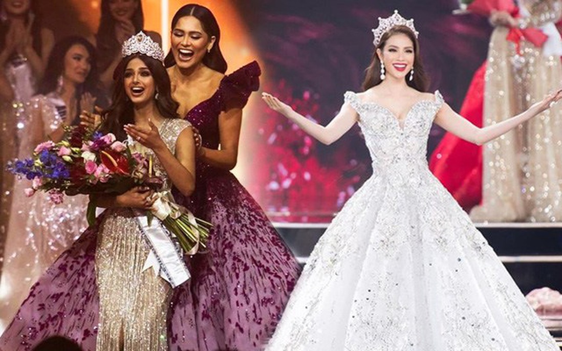 Chiếc đầm của cựu Miss Universe như "nuốt chửng" tân Hoa hậu, Phạm Hương liền bị réo tên