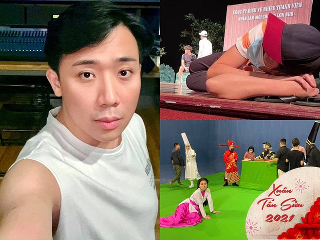 Sao Việt chạy show Tết: Hoài Linh nằm mệt trên sàn, Trấn Thành bị vợ kêu vì đi thâu đêm