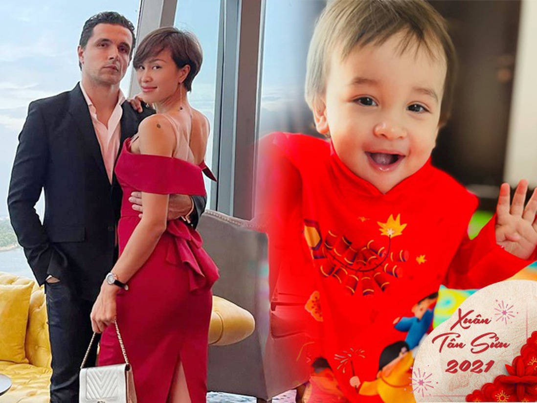 Nữ MC lấy chồng Tây "gia thế khủng" không thể cho con gặp ông bà nội ngoại Tết năm nay