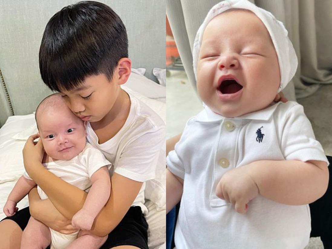 Con trai 3 tháng tuổi của Hồ Ngọc Hà có loạt biểu cảm "đốn tim" người hâm mộ
