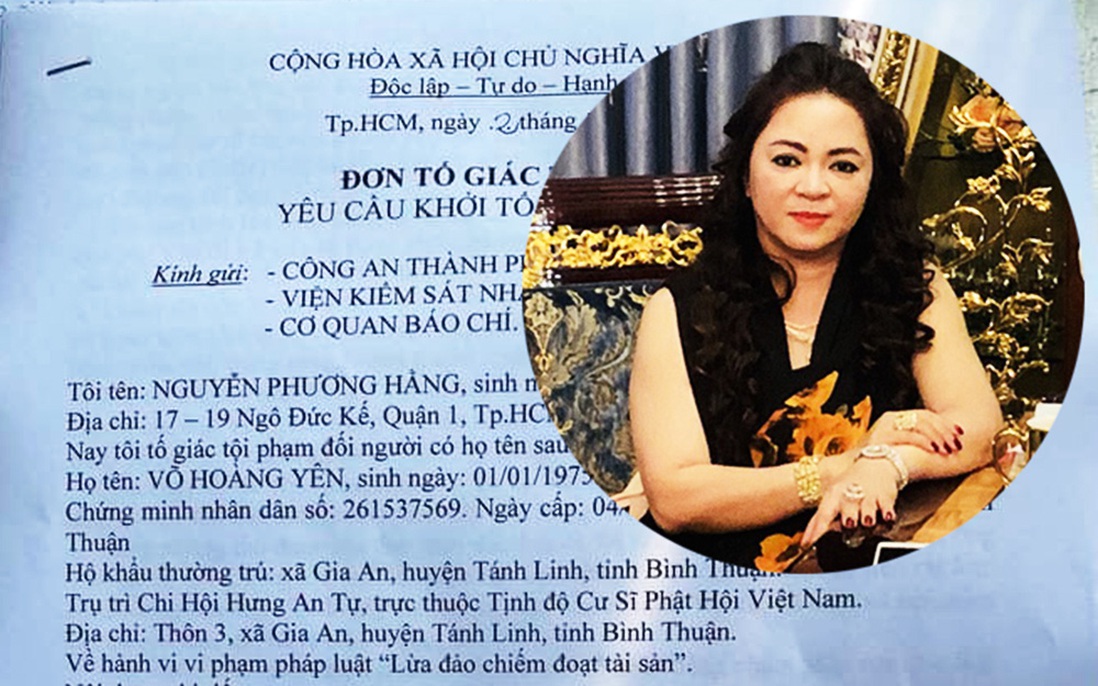 Công an thụ lý đơn của bà Nguyễn Phương Hằng tố giác ông Võ Hoàng Yên