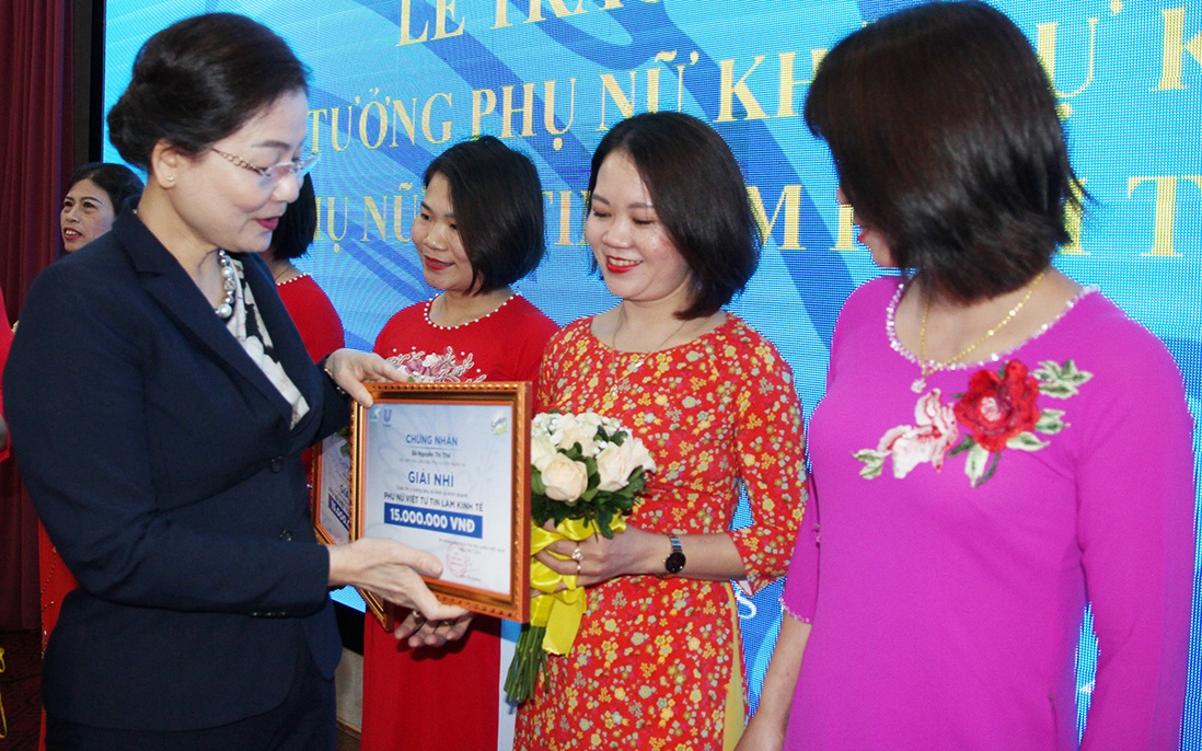 Nghệ An: Trao giải cuộc thi “Phụ nữ Việt tự tin làm kinh tế”