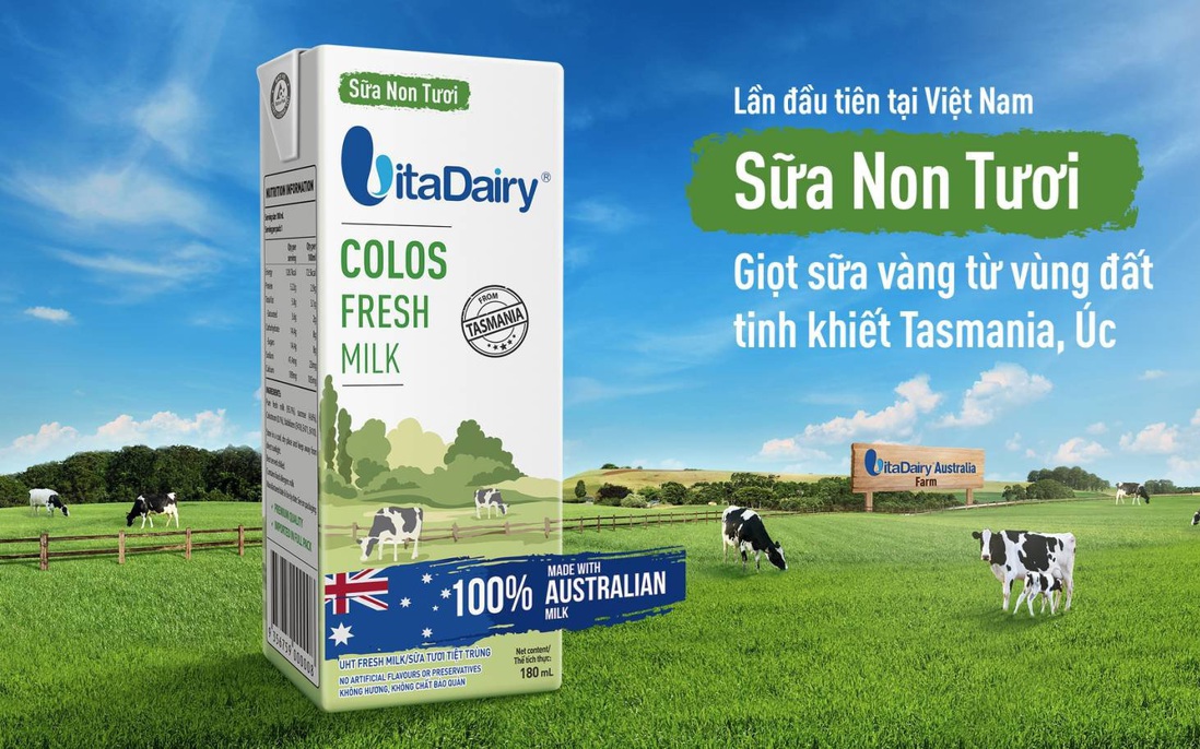 VitaDairy sở hữu sản phẩm sữa non tươi đầu tiên tại Việt Nam