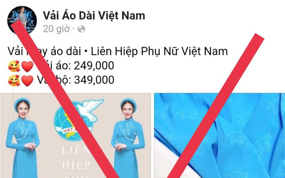 Fanpage sử dụng logo, bộ nhận diện của Hội LHPN Việt Nam để bán áo dài là trái pháp luật