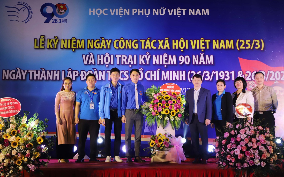 Học viện Phụ nữ Việt Nam tôn vinh Ngày Công tác xã hội và 90 năm thành lập Đoàn 