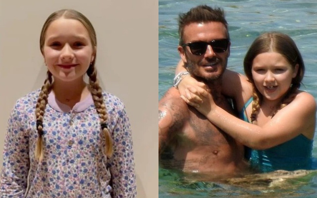 9 tuổi, Harper Beckham ngày càng cao lớn, độ nổi tiếng còn vượt xa các anh trai