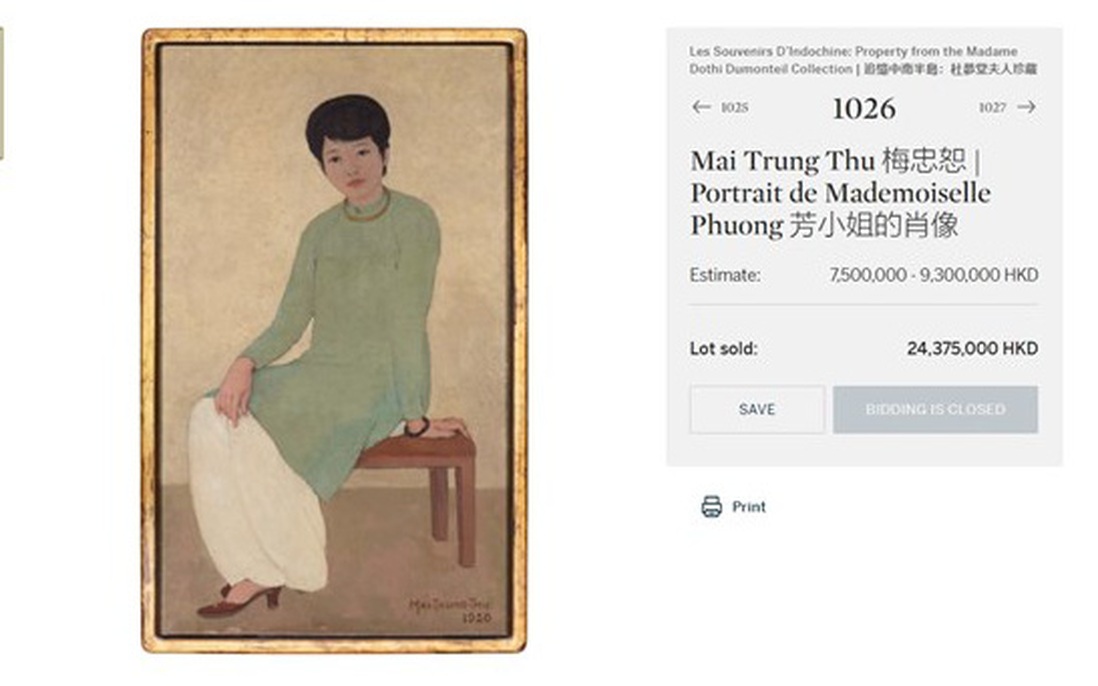 "Giải mã" nguyên nhân khiến bức tranh Việt đạt giá kỷ lục 3,1 triệu USD