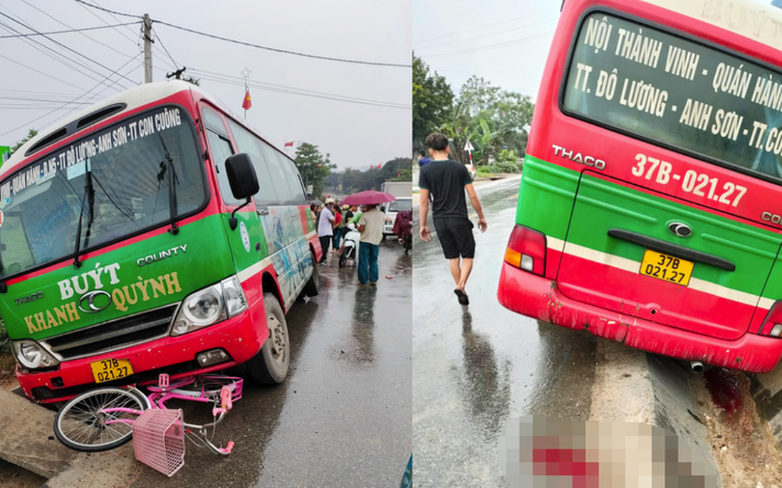 Trên đường đi học, bé gái 10 tuổi bị xe buýt tông tử vong 