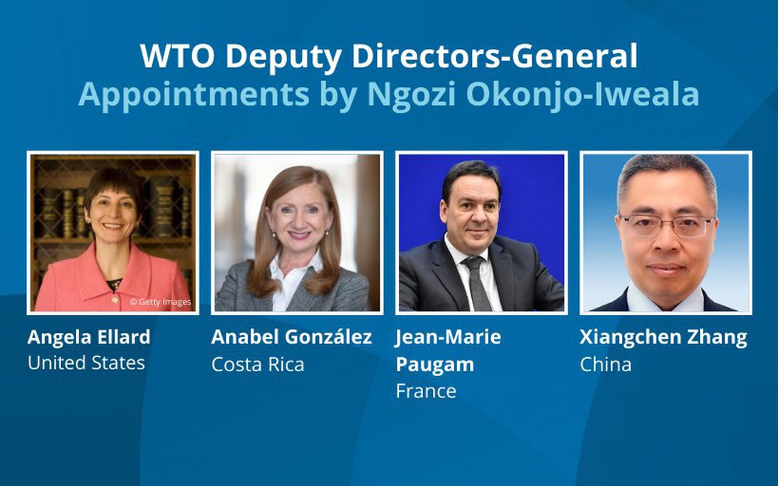 Lần đầu tiên một nửa số ghế Phó Tổng giám đốc WTO thuộc về nữ giới