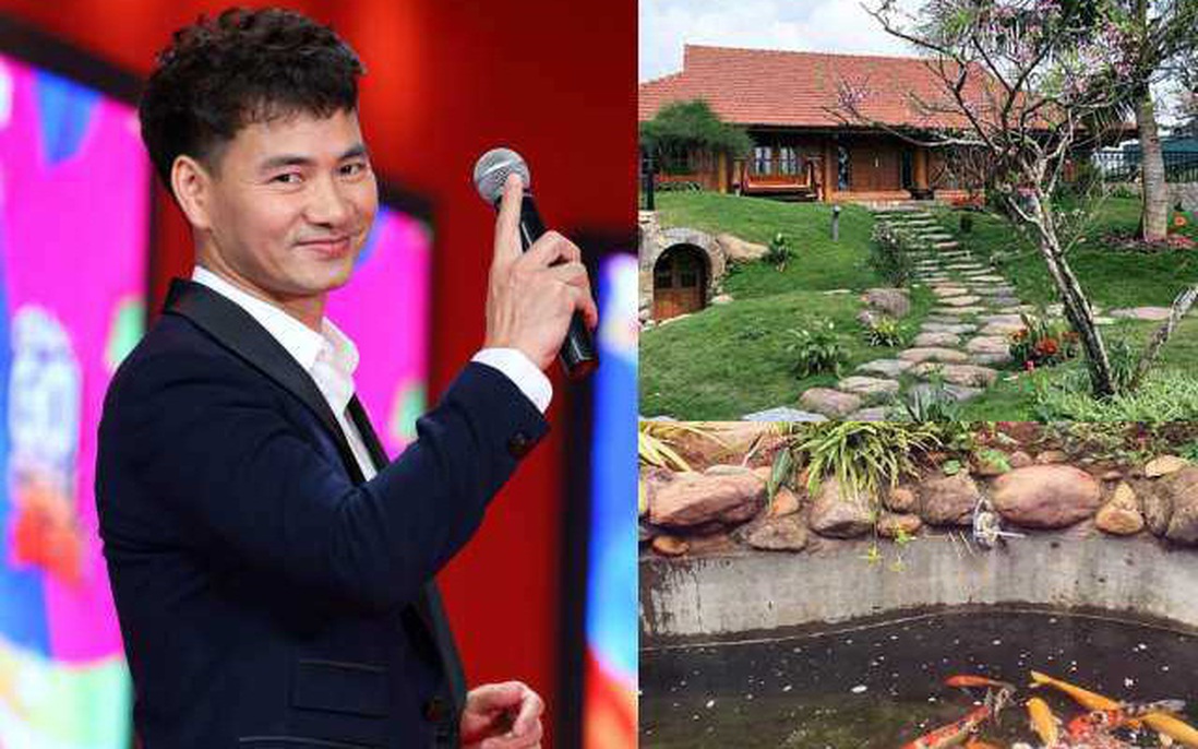 Cận cảnh "biệt phủ" 4 mặt là gỗ tự nhiên của Xuân Bắc, như resort 5 sao ở Hà Nội