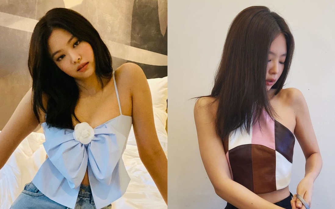 Kiểu tóc lửng lơ của Jennie rất hợp với mùa hè