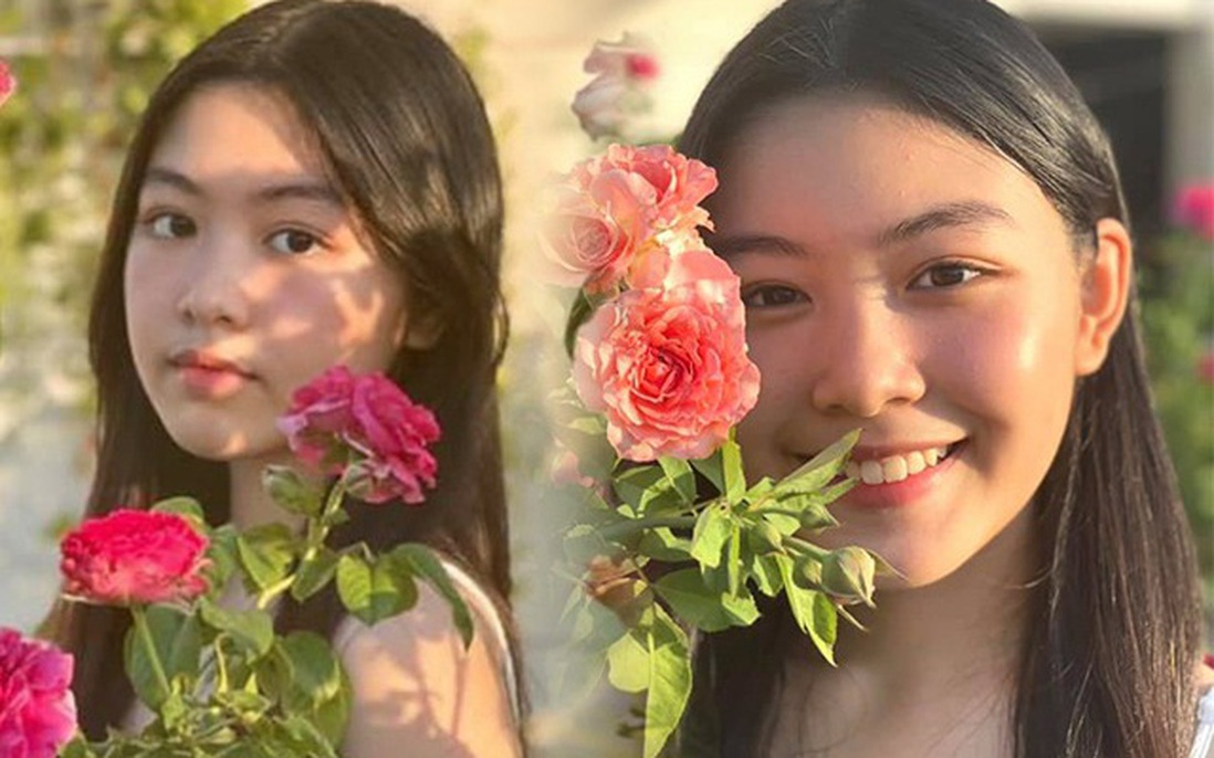 Con gái Quyền Linh "hứng nắng" khoe mặt mộc tuổi 15