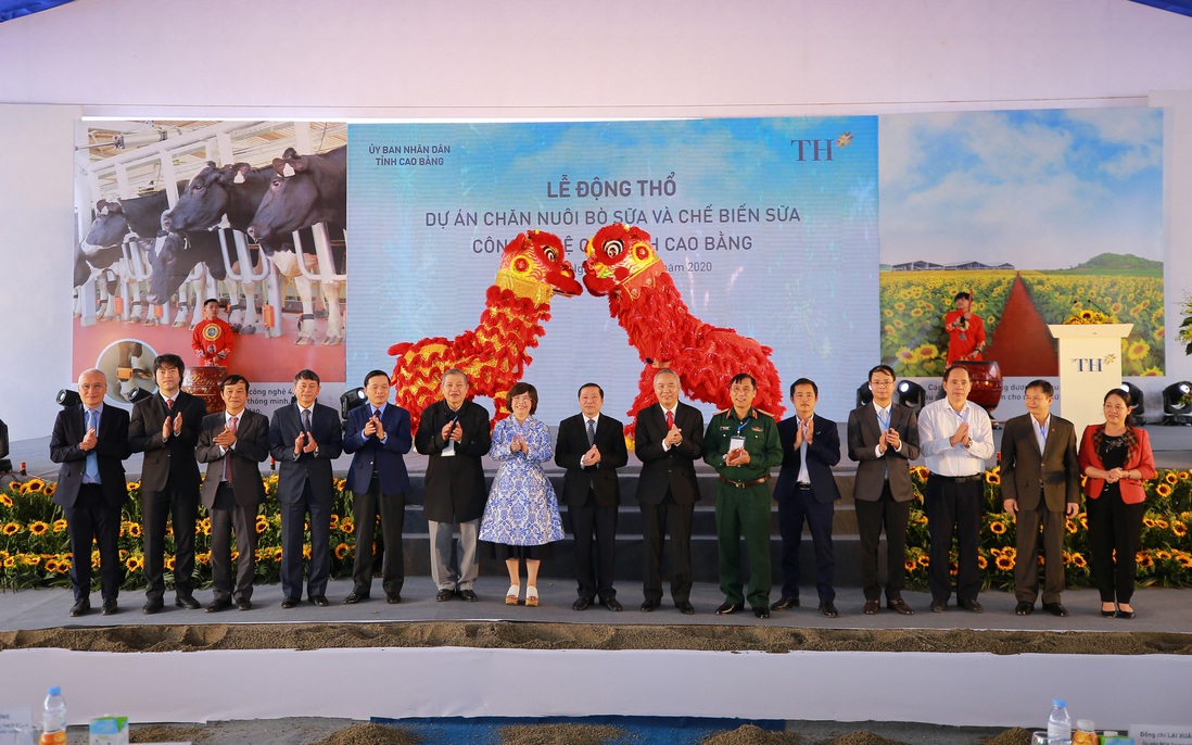TH động thổ Dự án Chăn nuôi bò sữa và Chế biến sữa công nghệ cao tại Cao Bằng