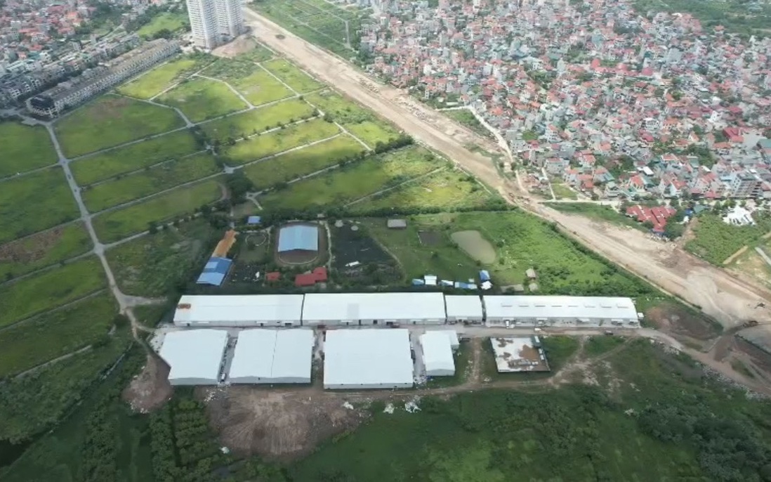 Hoài Đức, Hà Nội: Cận cảnh hàng nghìn mét vuông đất dự án bị biến thành nhà xưởng