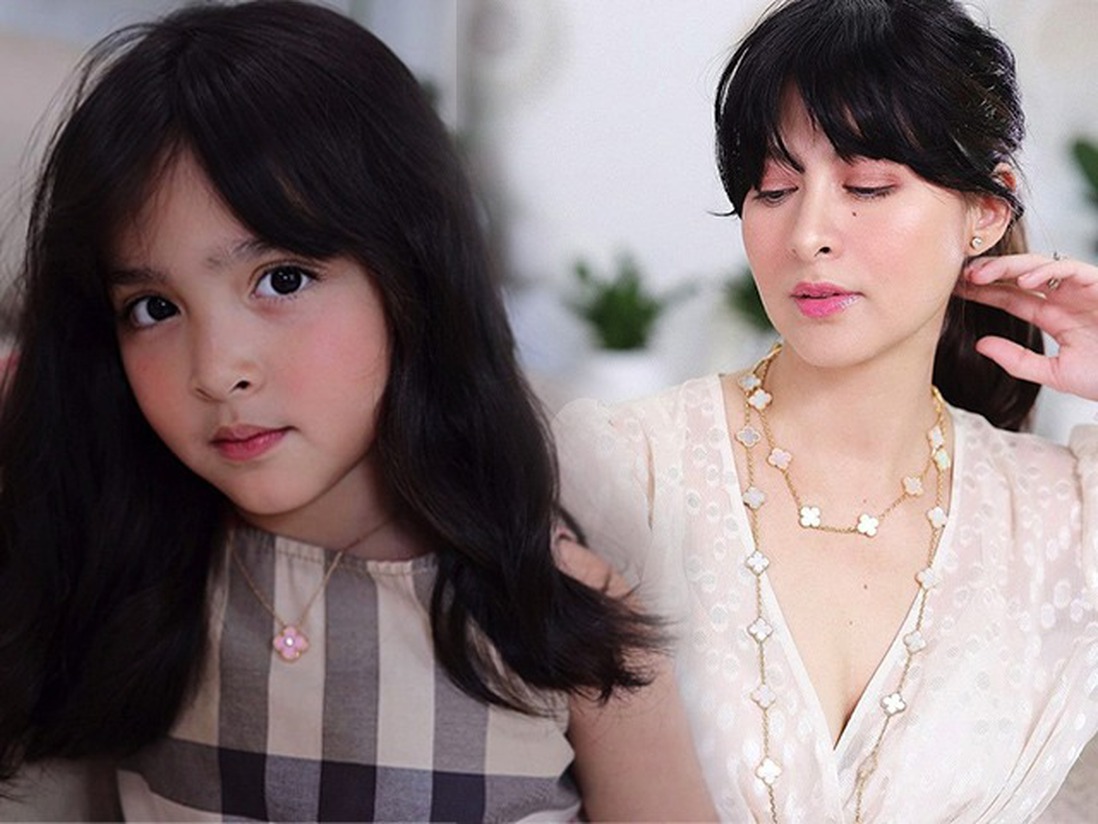 Cùng cắt tóc mái, mỹ nhân đẹp nhất Philippines và con gái "bùng nổ" nhan sắc