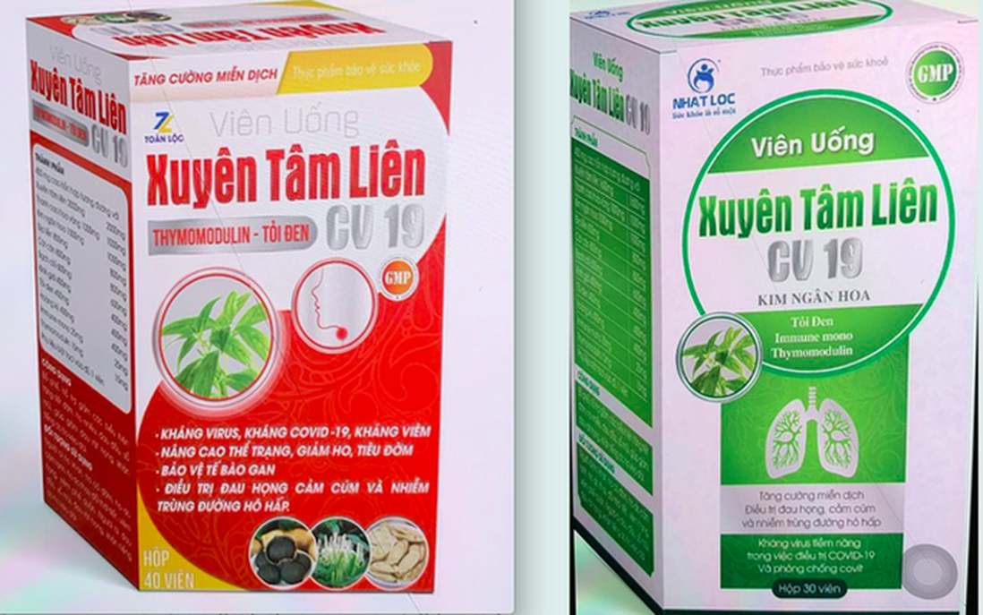 Tăng cường kiểm tra các sản phẩm tự công bố có thành phần xuyên tâm liên hỗ trợ điều trị Covid-19