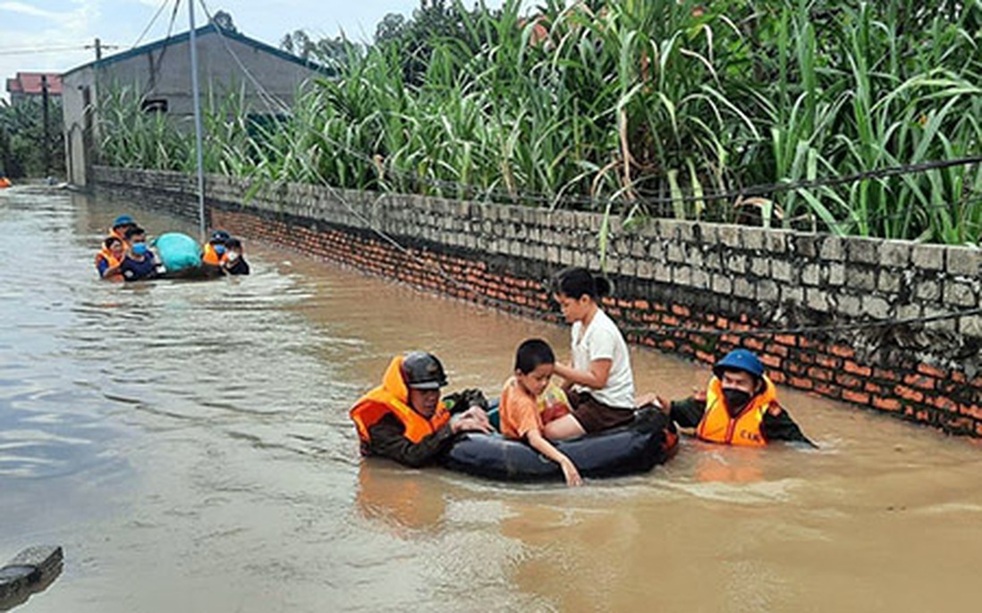 Cận cảnh vùng 'rốn ngập' ở Nghệ An