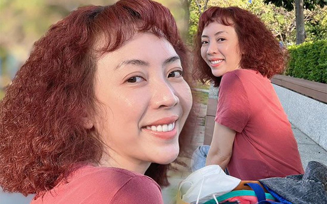Làm tóc đón Tết, chị em cẩn thận kiểu đầu xoăn đỏ "khó nhằn" như Thu Trang
