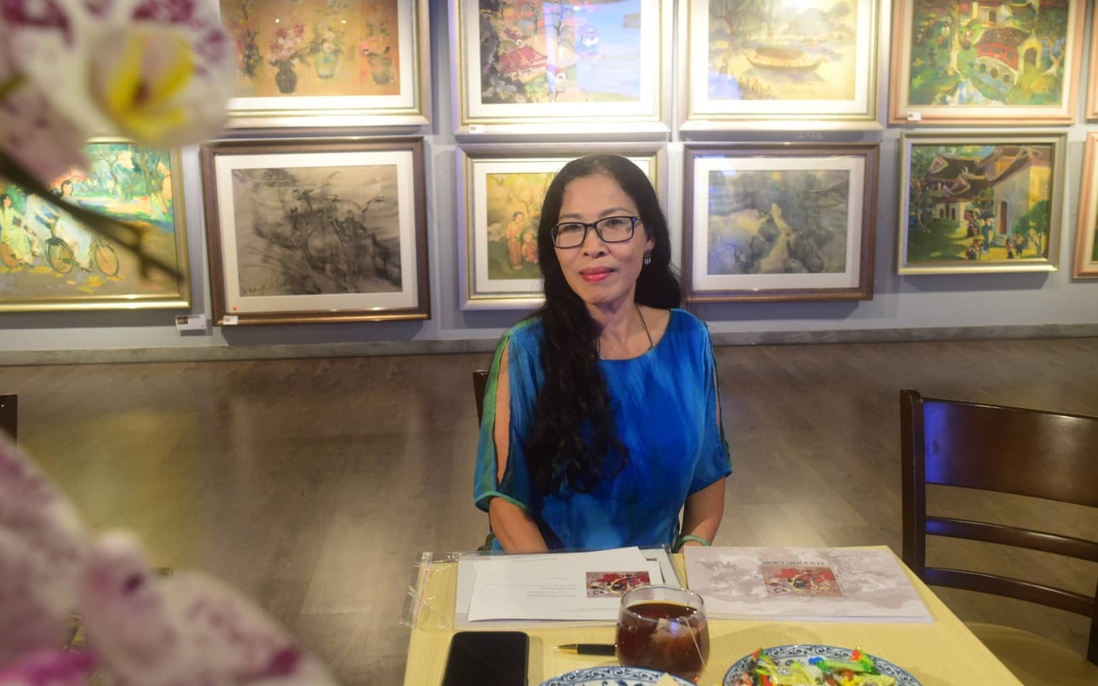 Cá tính mạnh mẽ trong tranh sơn mài, sơn dầu của nữ họa sĩ Huyền Lam