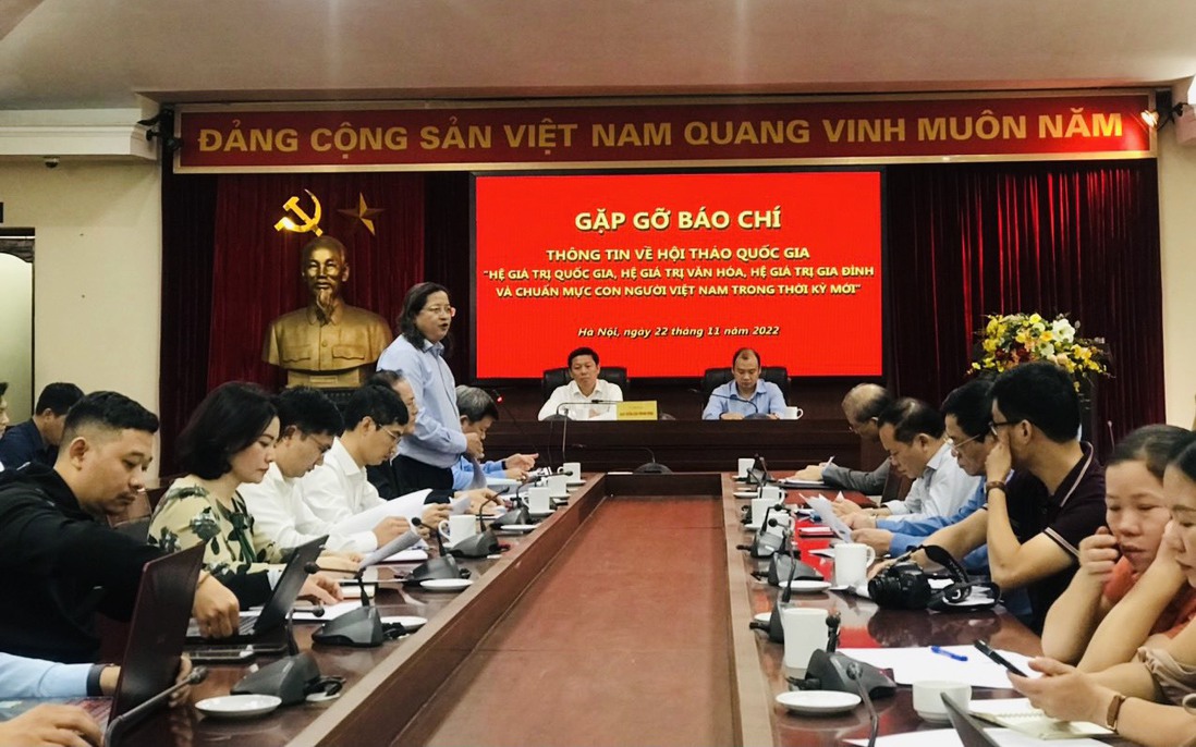29/11: Hội thảo quốc gia “Hệ giá trị quốc gia, văn hóa, gia đình và chuẩn mực con người Việt Nam trong thời kỳ mới”