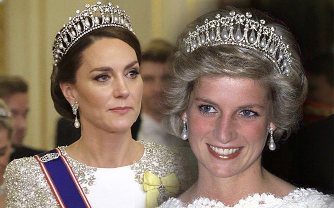 Kate Middleton đội vương miện gần 100 tỷ mẹ chồng để lại