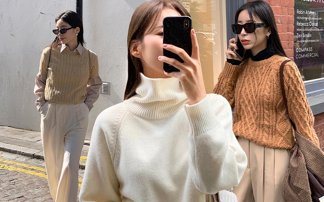 5 mẫu áo len theo phong cách tối giản, ai mặc cũng đẹp