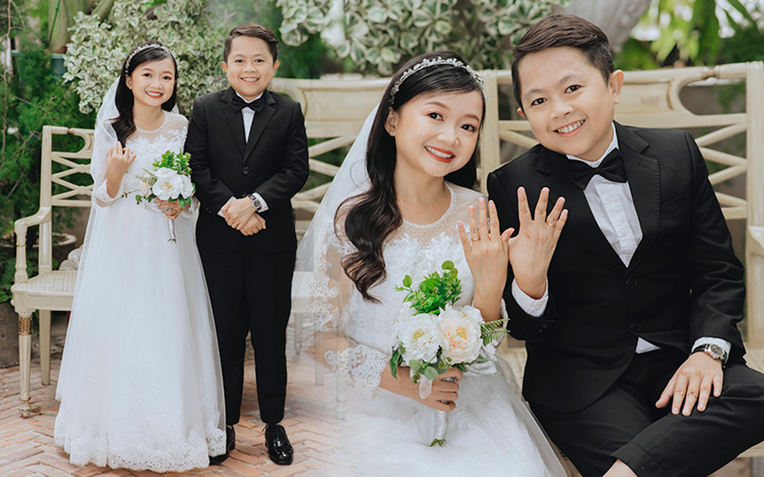 Đôi vợ chồng "tí hon" vừa làm đám cưới tại Nghệ An: Nhiều lúc đi đường hay bị nhầm là chị em