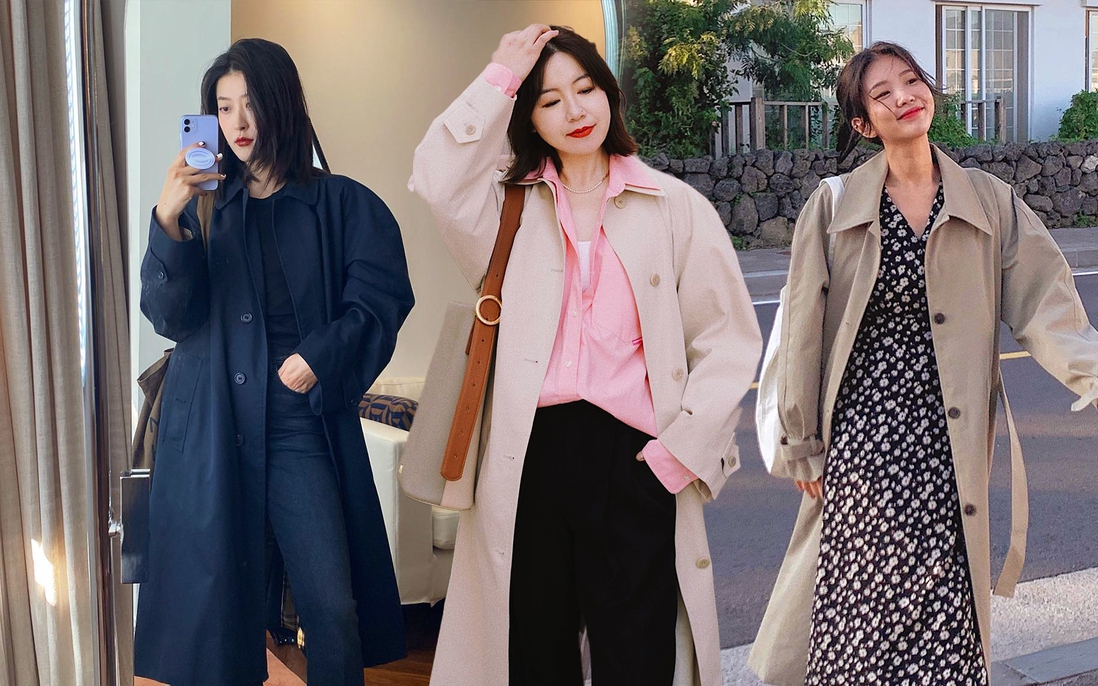 Tham khảo 10 công thức diện áo khoác trench coat trẻ đẹp