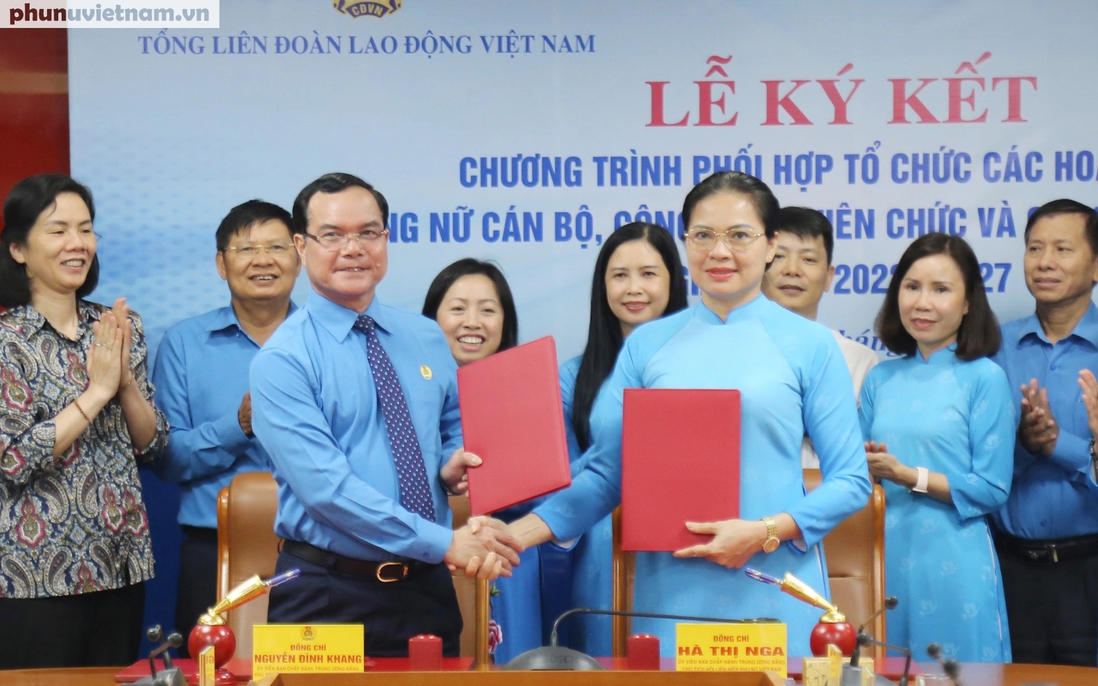 Đảm bảo nguyên tắc 3 chung trong công tác phối hợp giữa Tổng LĐLĐ Việt Nam và Hội LHPN Việt Nam