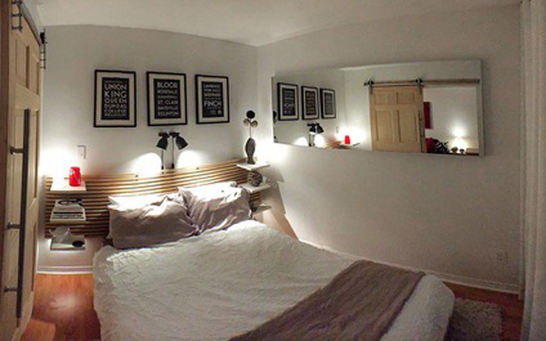 Phòng ngủ 6,3m² vẫn rộng rãi nhờ cách trang trí thông minh