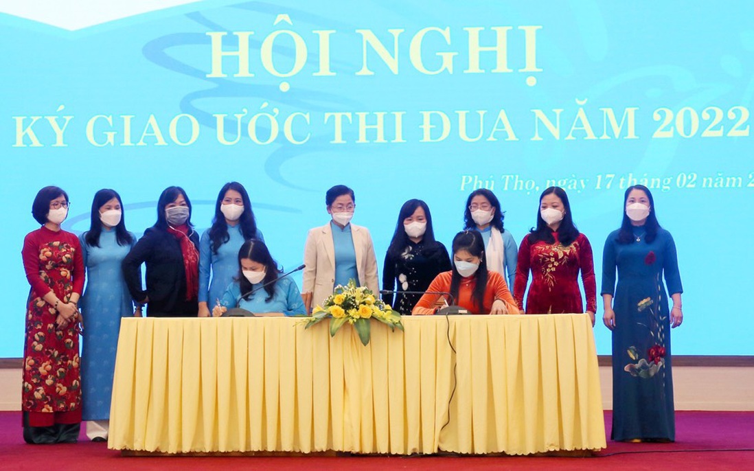 Hội LHPN các tỉnh Trung du và miền núi phía Bắc ký giao ước thi đua năm 2022