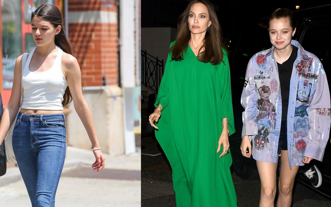 Bằng tuổi nhưng style của Suri Cruise và con gái Angelina Jolie khác nhau hoàn toàn
