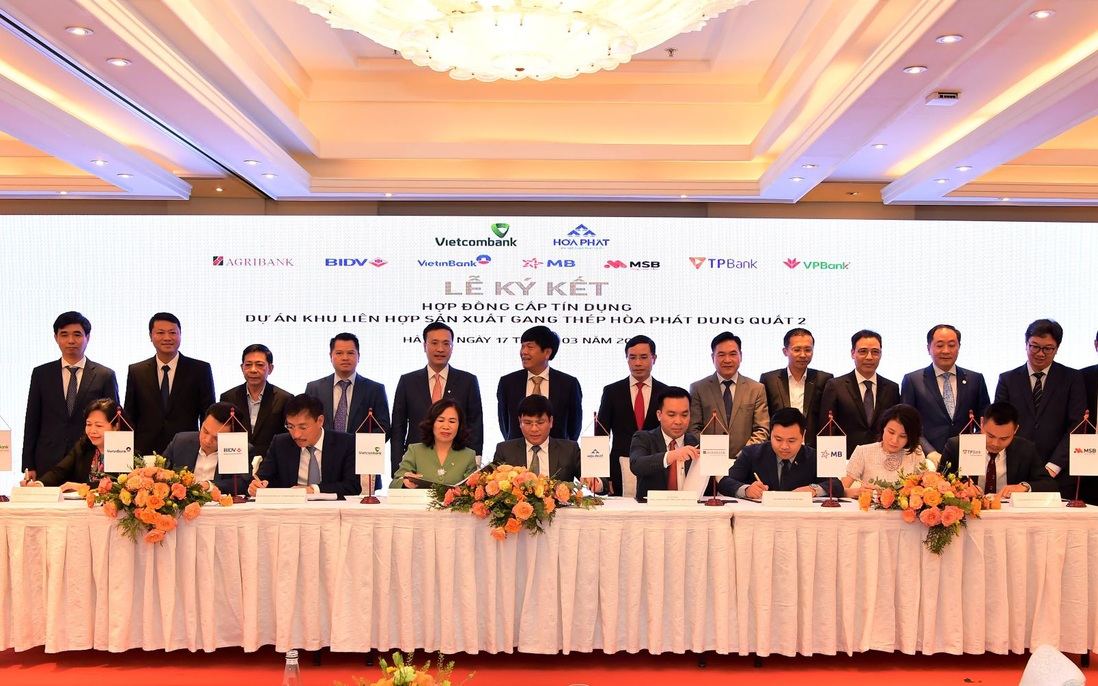 Vietcombank là đầu mối thu xếp tín dụng cho Dự án Khu liên hợp sản xuất gang thép Hòa Phát Dung Quất 2