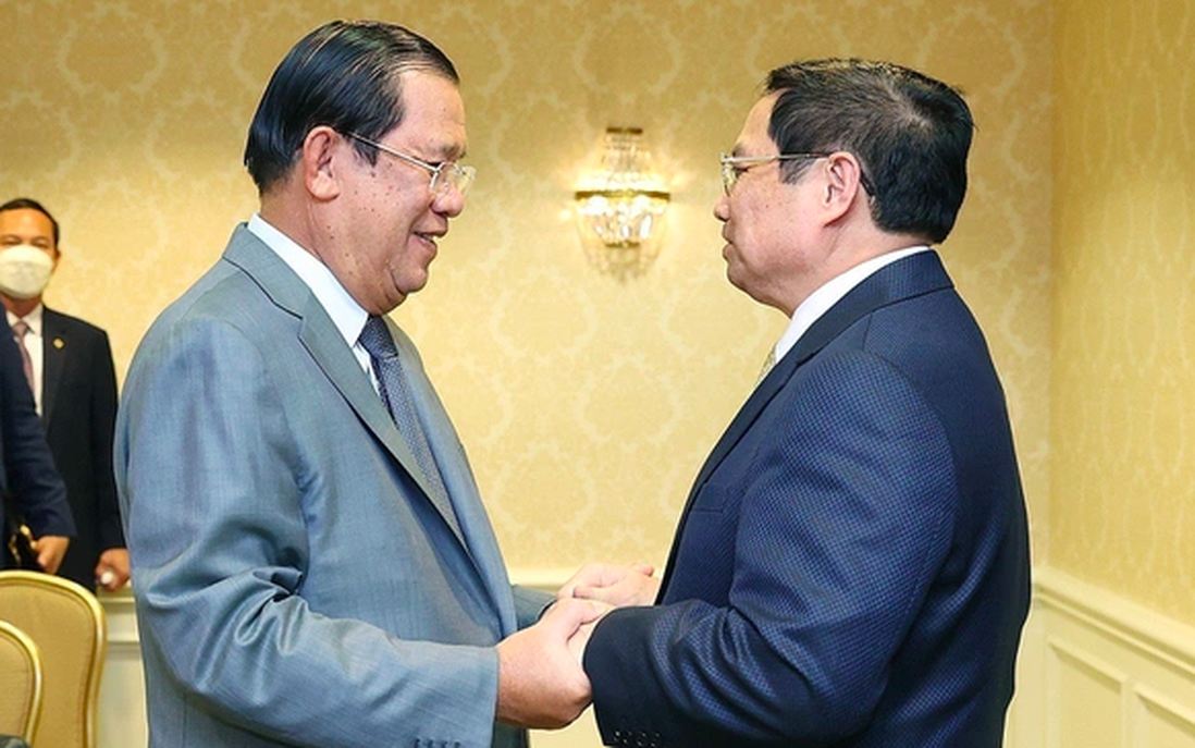 Thủ tướng Phạm Minh Chính gặp Thủ tướng Campuchia, Bộ trưởng Tài chính Mỹ bên lề Hội nghị cấp cao đặc biệt ASEAN - Mỹ