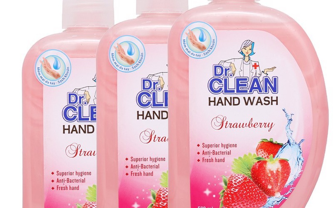Thu hồi toàn quốc mỹ phẩm Sữa rửa tay sạch khuẩn Dr. Clean Hương dâu