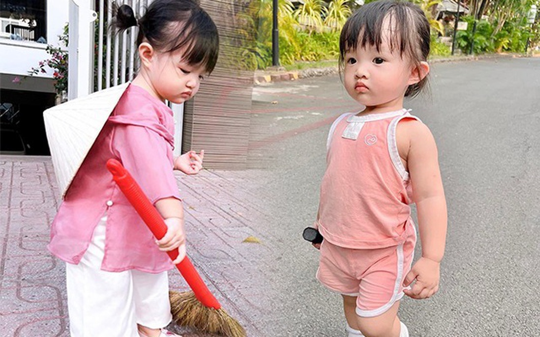 Con gái Đông Nhi đi tập thể dục cũng ăn mặc ra dáng "bé khỏe bé ngoan"