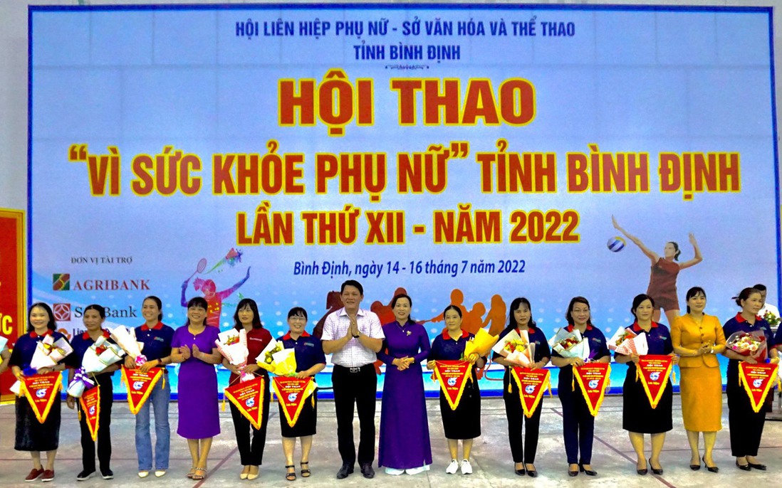 282 vận động viên tham gia Hội thao “Vì sức khỏe Phụ nữ” tỉnh Bình Định