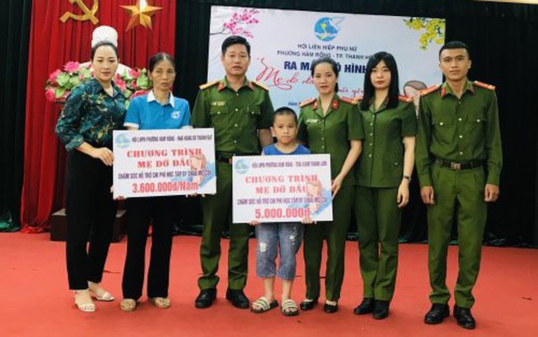 Thanh Hóa: Công an và Hội LHPN phường nhận đỡ đầu 6 trẻ mồ côi