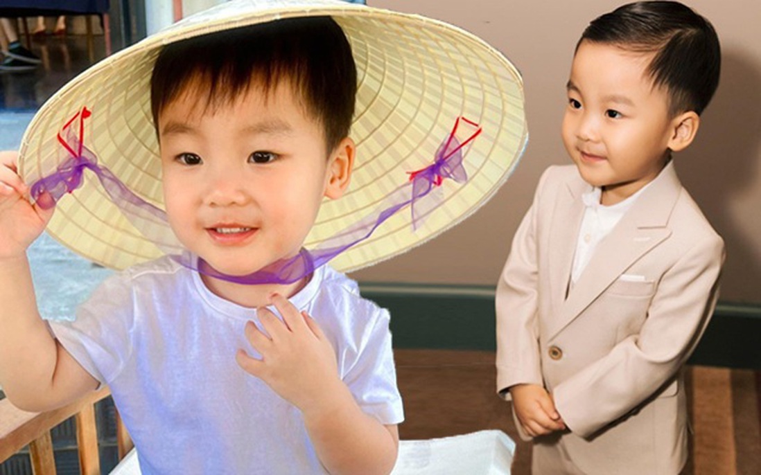 Con trai Hòa Minzy càng lớn càng bảnh, đội nón lá hay diện vest đều dễ thương
