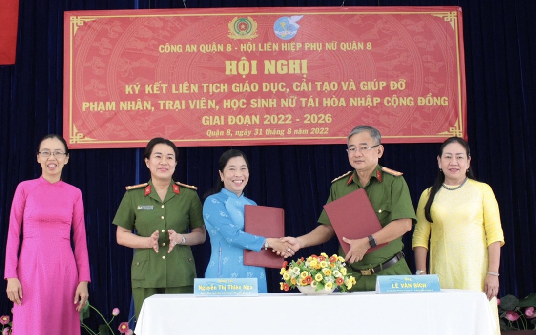 “Giáo dục cải tạo và giúp đỡ phạm nhân, trại viên, học sinh nữ tái hòa nhập cộng đồng”