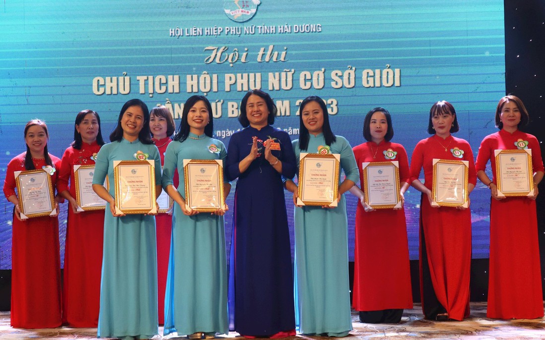 Hải Dương: Sôi nổi Hội thi “Chủ tịch Hội phụ nữ cơ sở giỏi” 
