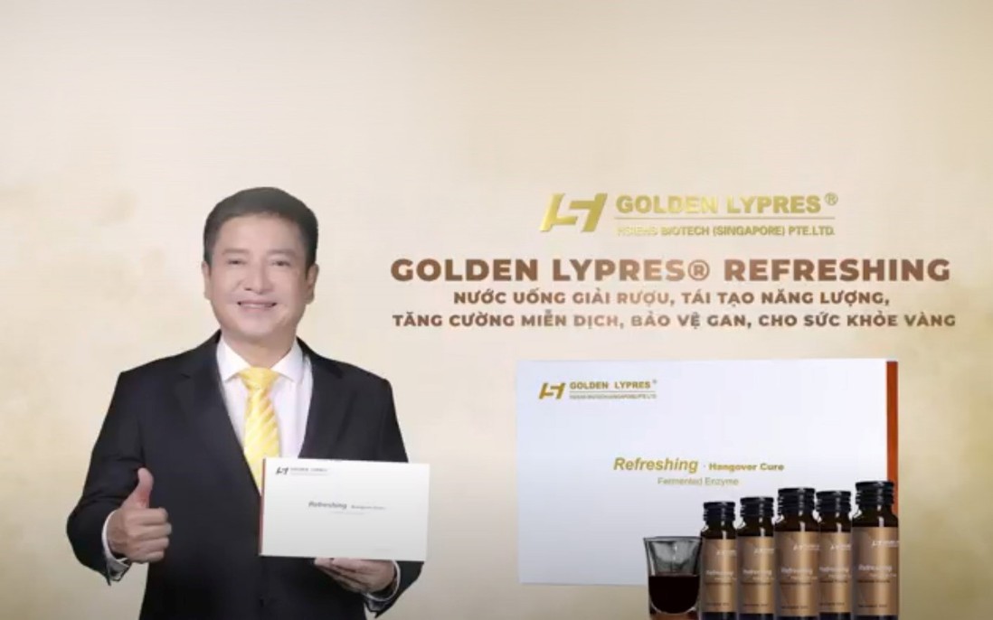 Nước uống giải rượu, hỗ trợ tăng cường miễn dịch và bảo vệ gan Golden Lypres® Refreshing 