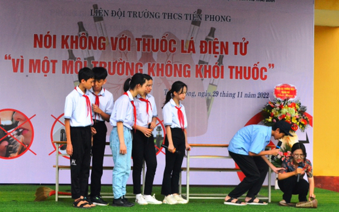 Nâng cao nhận thức của giáo viên, học sinh ở Thái Bình về tác hại của thuốc lá