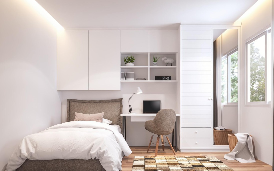 3 cách giúp bạn tăng thêm không gian lưu trữ cho phòng ngủ nhỏ