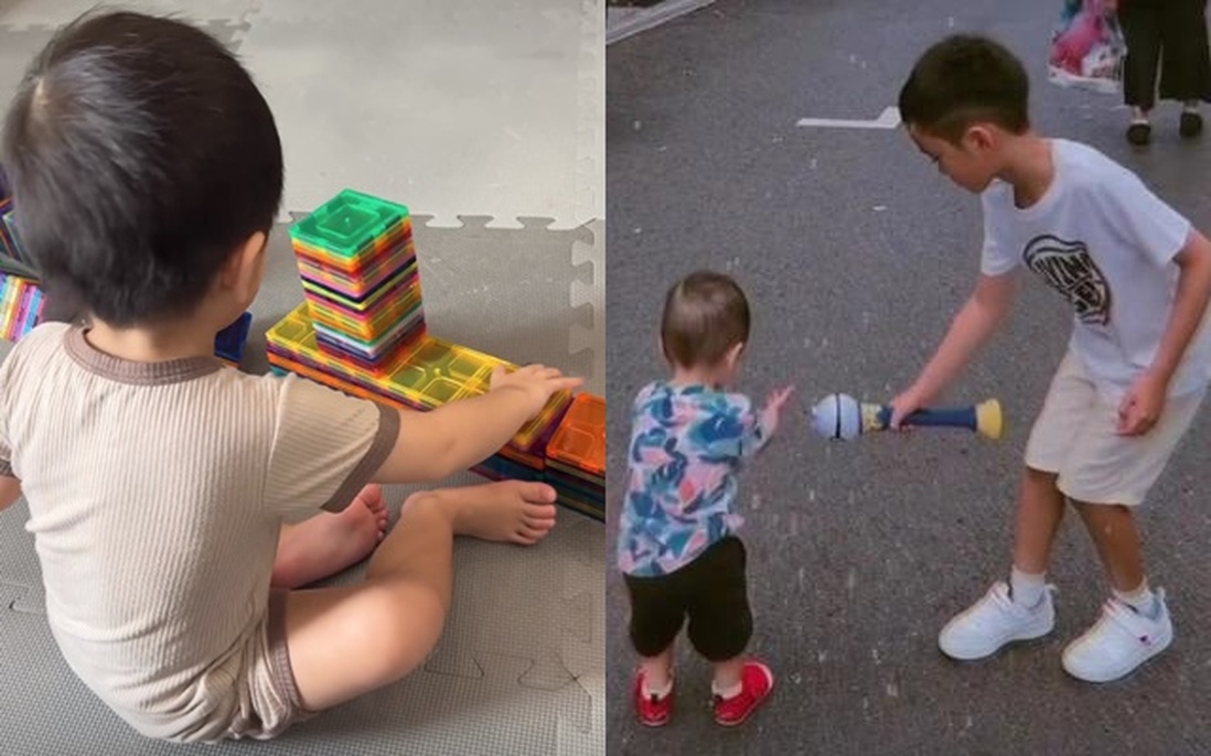 Sở thích của con út 2 tuổi nhà Tăng Thanh Hà hé lộ cách dạy con được nhiều người khen ngợi 