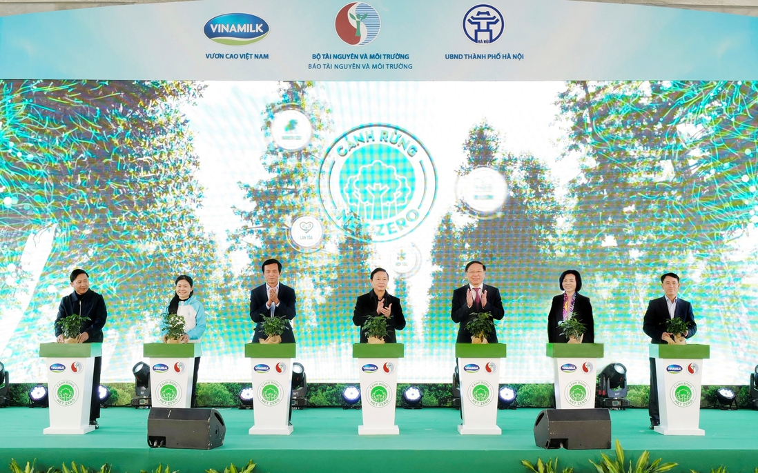 Dự án trồng cây hướng đến Net Zero Carbon của Vinamilk và Bộ Tài nguyên và Môi trường chính thức khởi động tại Hà Nội 