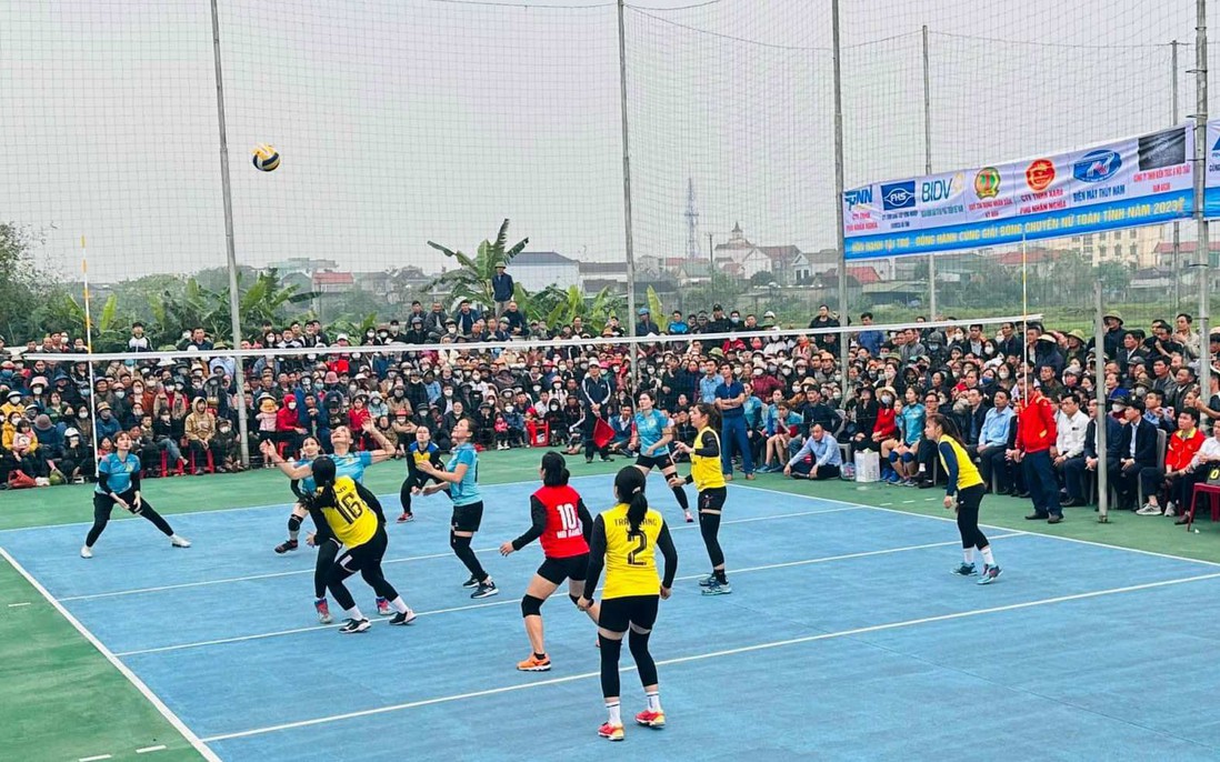 Hà Tĩnh: Tưng bừng Chung kết giải bóng chuyền nữ toàn tỉnh 