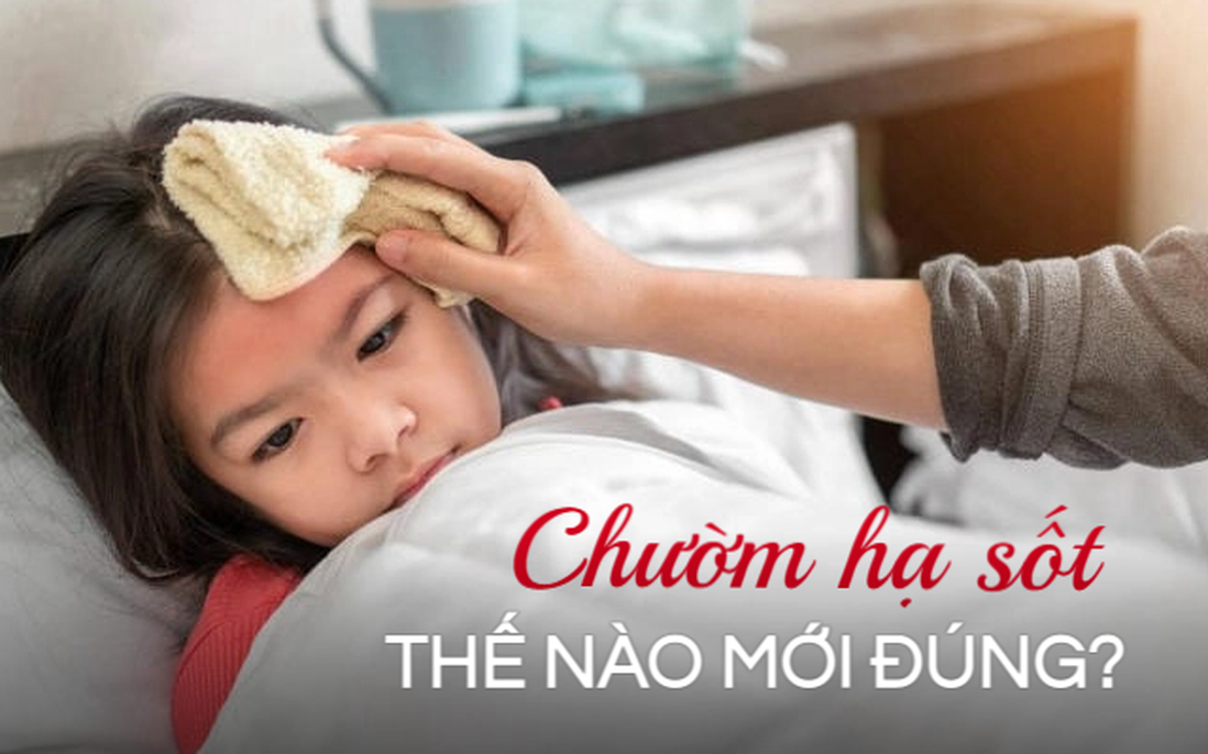 Con sốt là bố mẹ lo chườm hạ nhiệt, bác sĩ lắc đầu chỉ ra hướng giải quyết đúng đắn