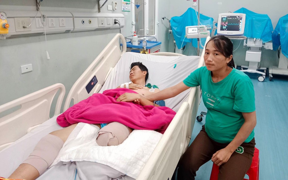 Hoàn cảnh đáng thương của nạn nhân bị cắt cụt chân trong vụ nổ kinh hoàng ở Nghệ An