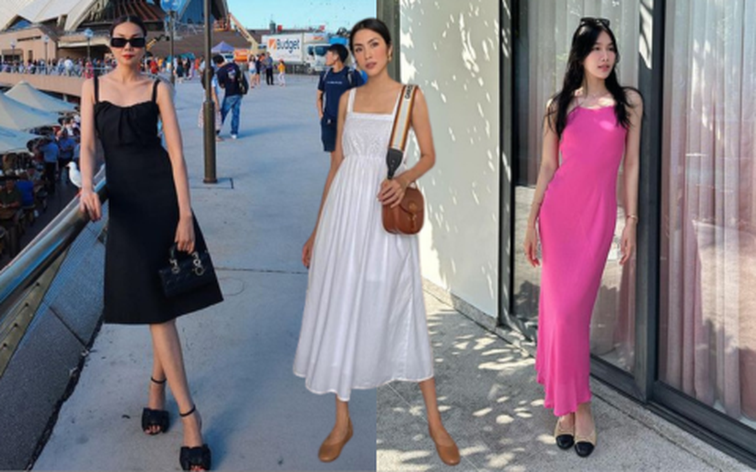 Loạt mẫu váy 2 dây khiến mỹ nhân Việt mê mẩn 